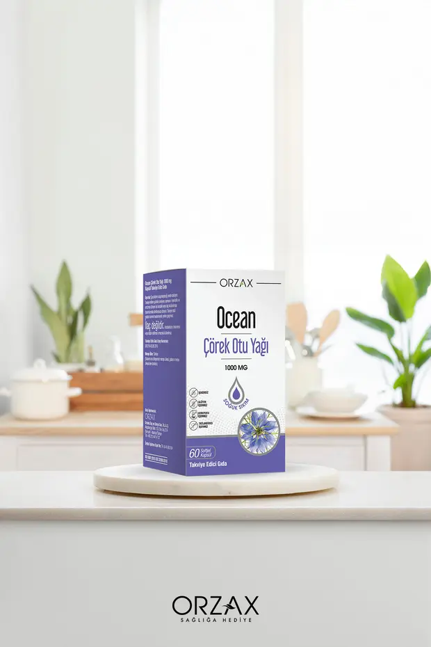 Orzax Çörek Otu Yağı 1000mg 60 Kapsül